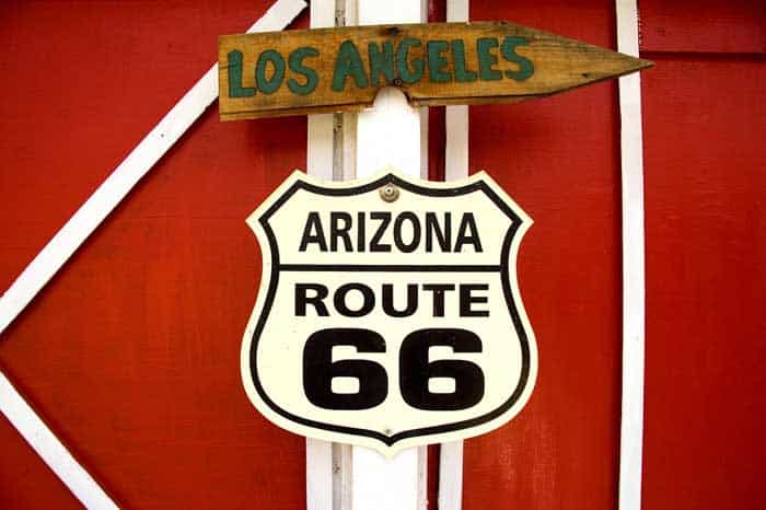 Route 66 Richtung L.A.