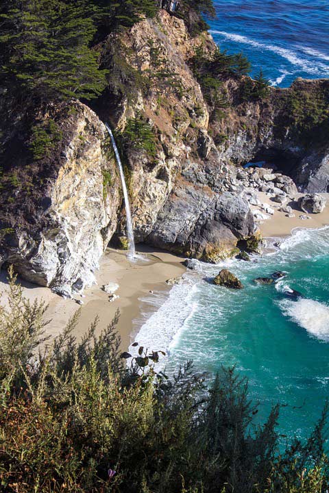 Kalifornien Wasserfall Kalifornien Wasserfall