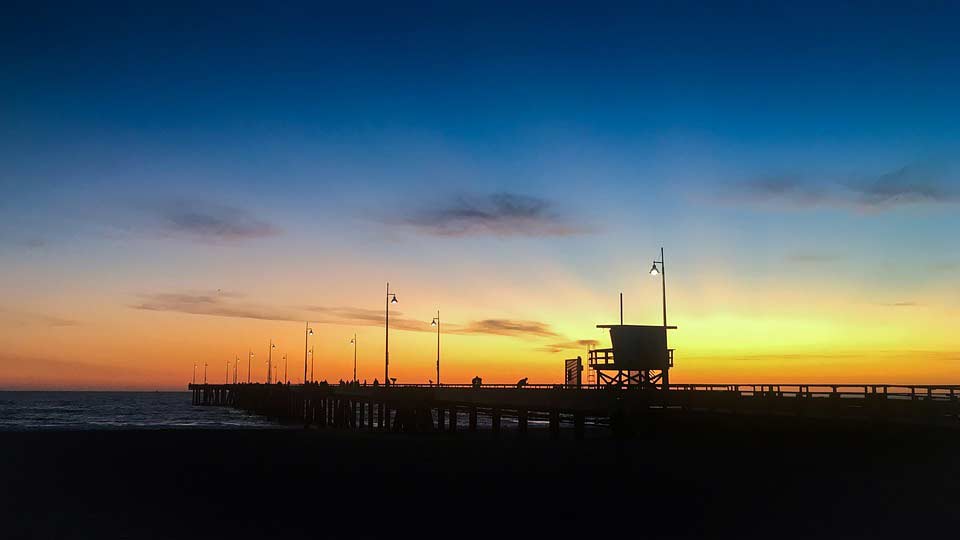 Venice Beach Sonnenuntergang Venice Beach Sonnenuntergang