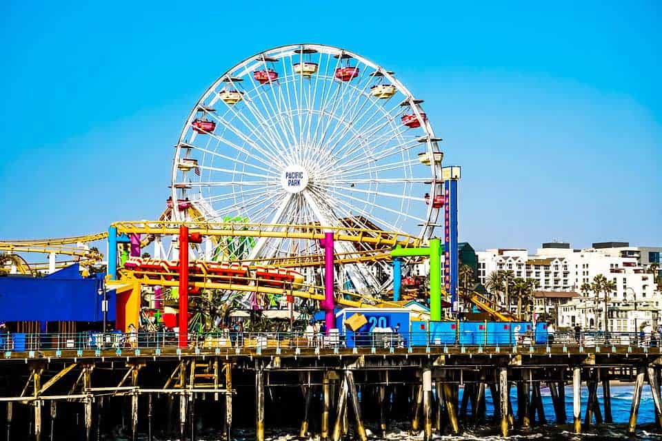 Santa Monica Pier mit Riesenrad Santa Monica Pier mit Riesenrad